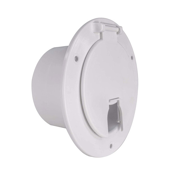 1/2 Elkabel Sladd Hatch Junction Box Suoja RV Valkoinen White 1 Pc