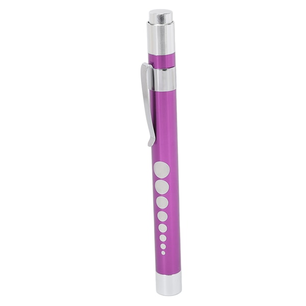 LED-kynävalaisin Valkoinen Valkoinen Kovera pää, Alumiiniseos, Lääketieteellinen kynävalo kurkun violetille