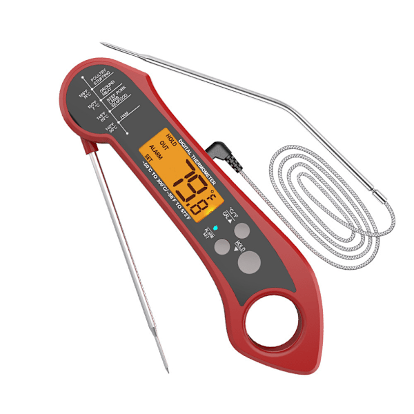 Trådløs kødtermometer, madtermometer, digital termometer, stegetermometer, syltetøjstermometer