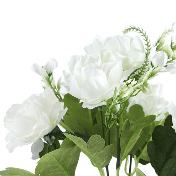 Konstgjord sidenpionblomma, falska simuleringsblommor, bröllopsbukett, heminredning