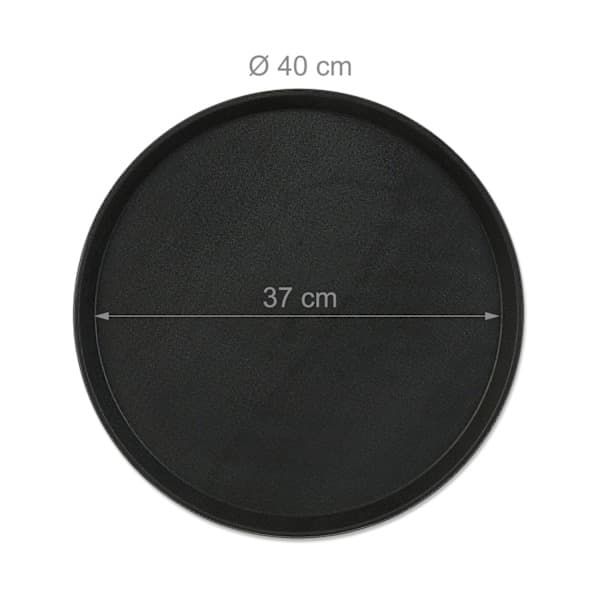 Rundt serveringsbakkesæt med 3 stk. 40 cm