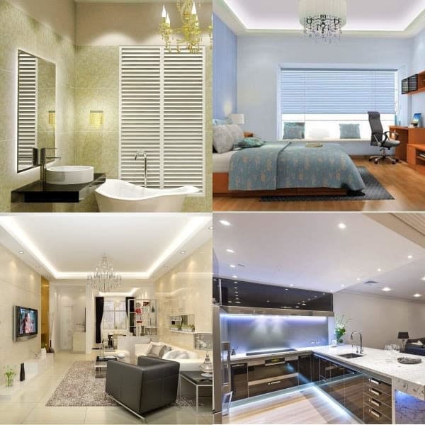 Batteridrevne LED-striper - 2 m, kaldhvit (PA)