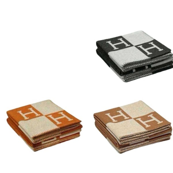 H-filt Kuddar Faux Ull Kashmir Kudde Soffa Pläd filt - Perfet Khaki_paris