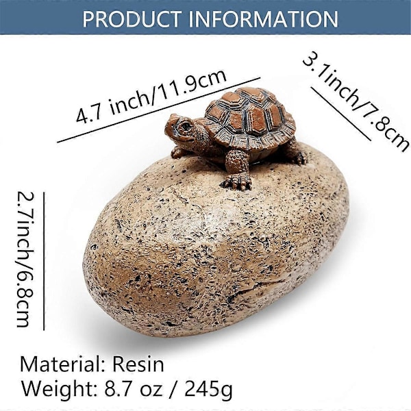 Rock Hidden Key Box för utomhusbruk - Säker reservnyckelgömma i harts för trädgård eller gård (Sten och.pa