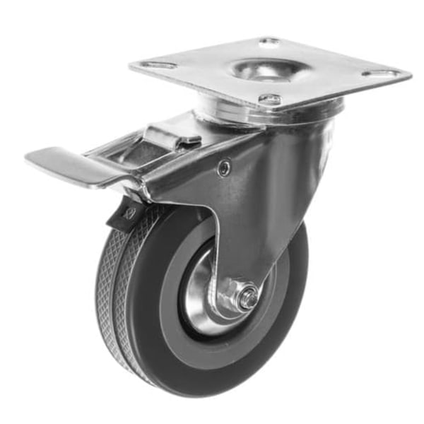 Svingbare hjul med brems / Transporthjul - 4 stk—pa