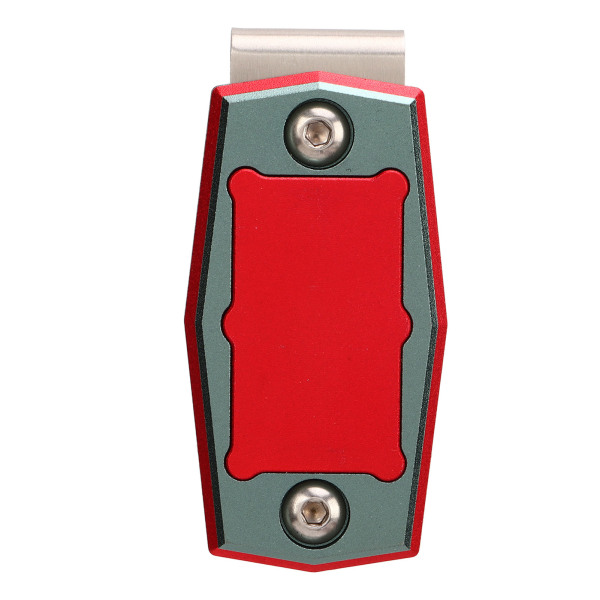Biljardiliitupidike Kannettava alumiiniseoksesta valmistettu magneettinen case biljarditarvikkeita varten Tummanvihreä ja punainen