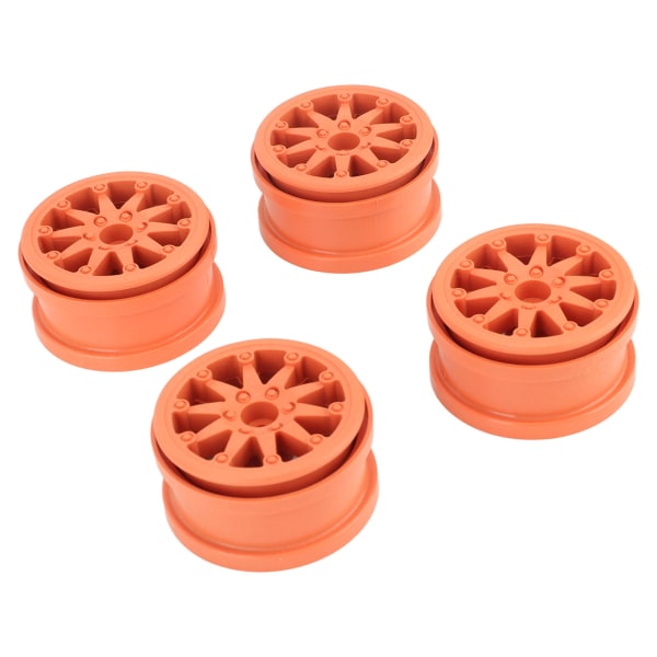 4 sæt 2,2 tommer hjulfælg Nylon RC bilhjulsfælg til Axial SCX10 Wraith RR10 1/10 RC biler Orange