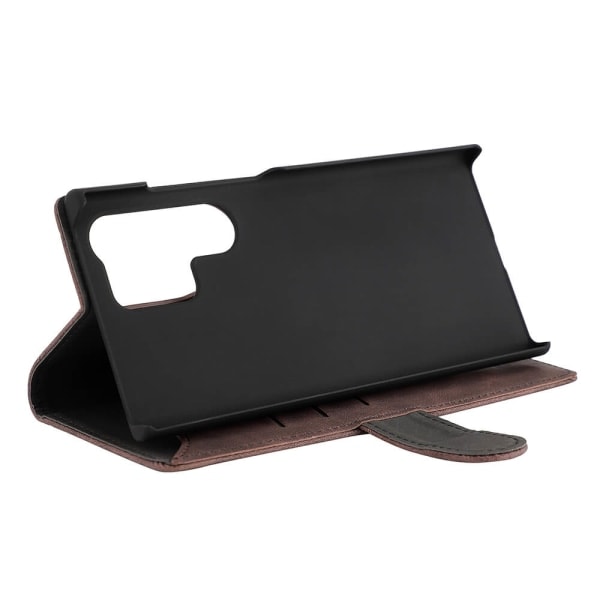 Mobilcover 3 Kortlommer Brun - Samsung S23 Ultra