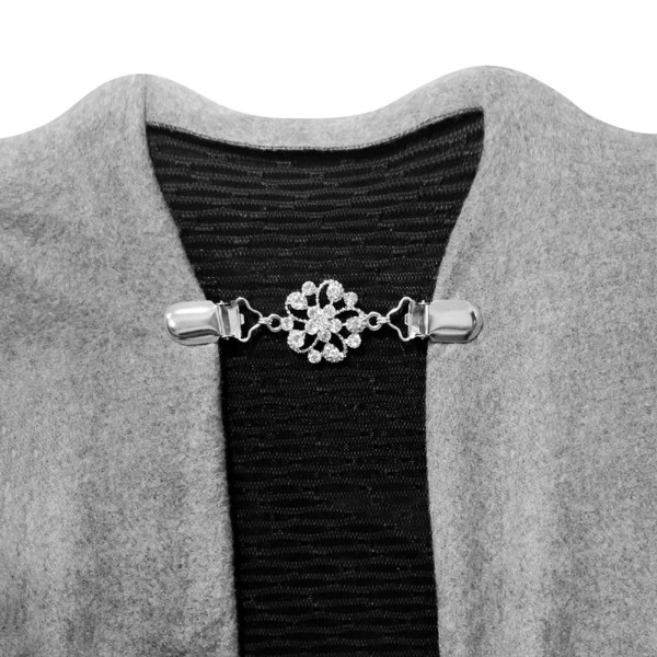 Fashionabla ömtåliga kvinnor tröja Sjalkrage Clip Smycken Tillbehör Dekoration (BZ828)