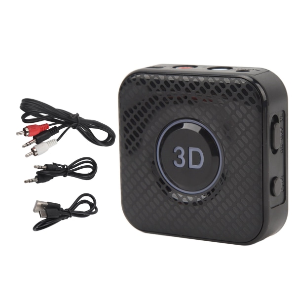 2 i 1 Bluetooth5.1 mottaker sender 3,5 mm stabil tilkobling trådløs adapter for bil hjemme stereoanlegg