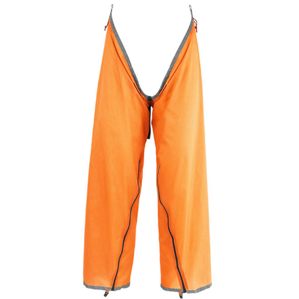 Sadehousut vedenpitävä sivuvetoketju Kevyet säädettävät sateenpitävät housut retkeilyyn ulkokäyttöön Oranssi