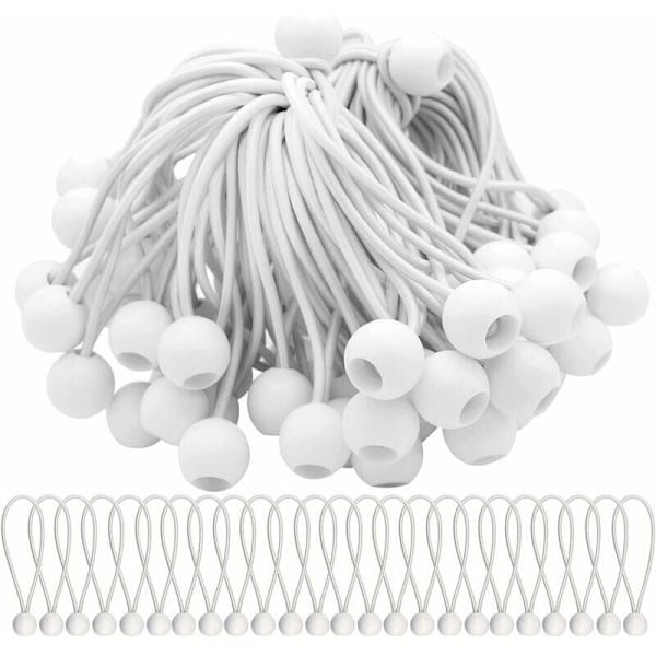 40 kpl:n pakkaus pallokuminauhoja, kumilenkkejä juhlatelttoihin, telttoihin, banderolleihin ja pressuihin - RW Heavy Cords.