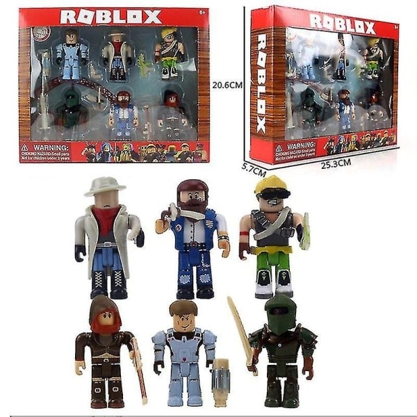 Roblox-figurer leker 7-8 cm PVC actionfigur barn samling [HK] 4 flerfargede 4 4