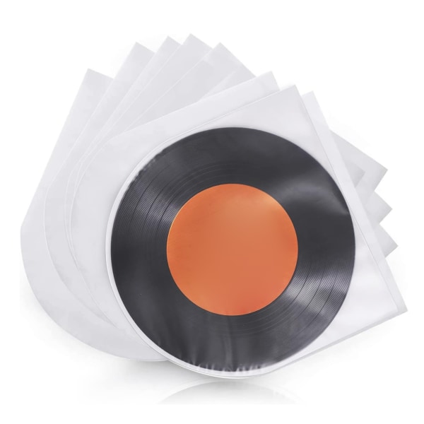 12 tommer plade indvendige ærmer Forhindrer statisk støvtæt HiFi-beskyttende opbevaringscover til LP-plader 50 stk.