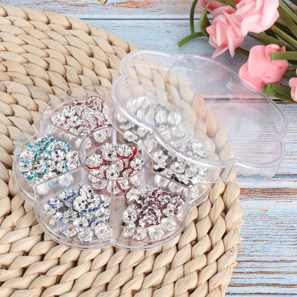140 stk Vintage Rhinestones Spacer Beads Tilbehør DIY smykkefund Fremstilling af perler