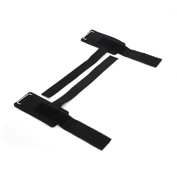 2 ST Fitness Armband Träningsarmband för Handledsband för Pull Up Tyngdlyftning Squat Hantel Svart