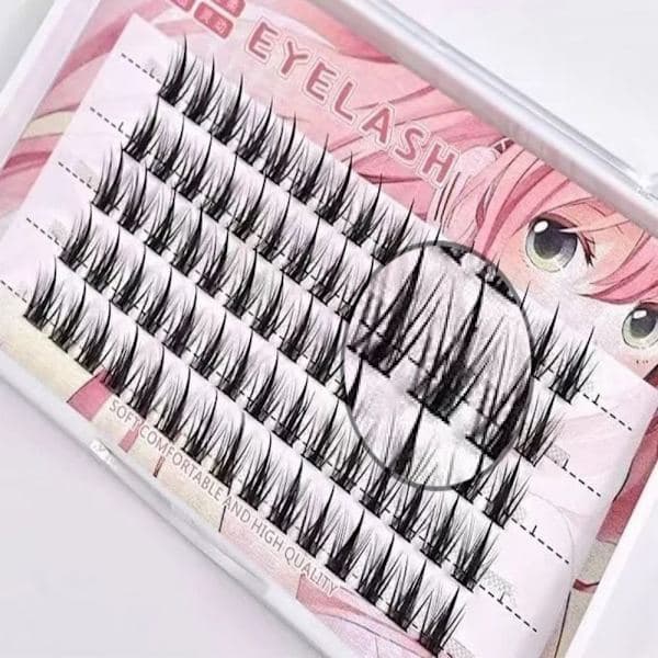 Yksittäiset silmäripset Manga-irtoripset tekoripset