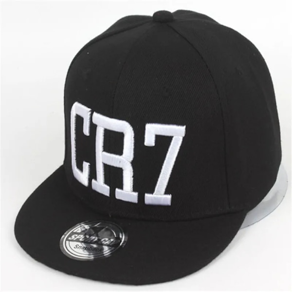 Barn Fotbollsstjärna Ronaldo CR7 Broderi Barn Cap Hatt Ben Pojkar Flickor Sport Snapback Hip-hop Kepsar Gorras red