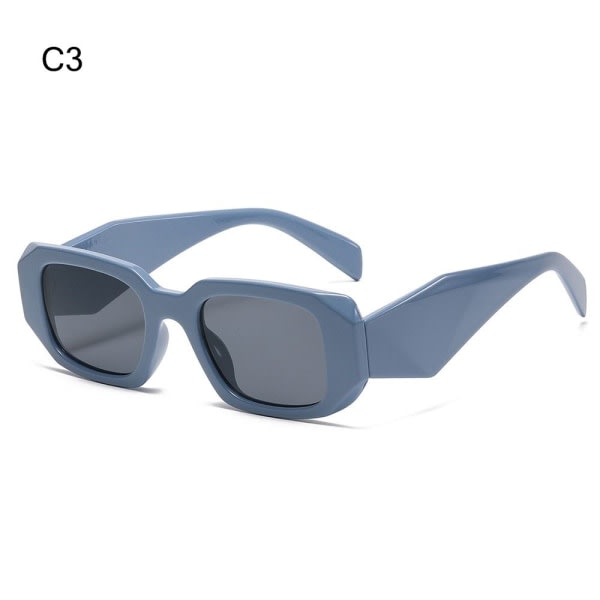 Rektangulære solbriller Y2K solbriller C3 C3 C3 C3