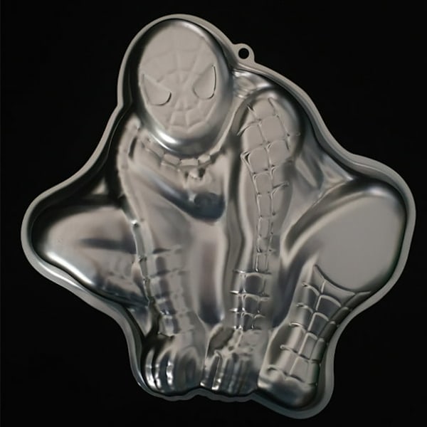 3D Spiderman Bageform i Aluminium DIY Fødselsdagsform Køkkentilbehør