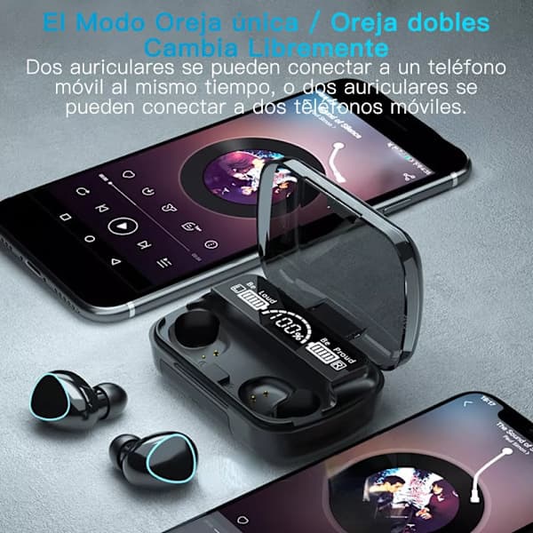 Bluetooth 5.3 TWS Hörlurar Gamer Låg Latens Hörlurar