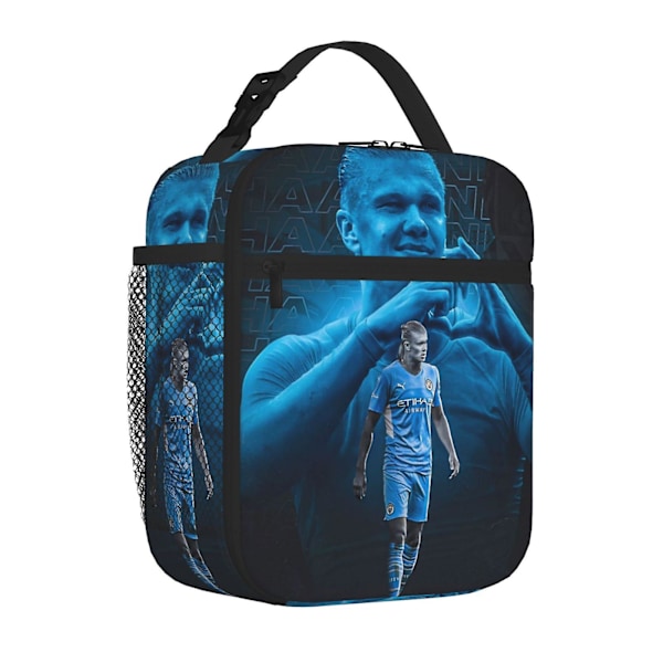 Haaland No 9 Lounaskassi Tote Bag Kannettava Eristävä Lounaslaatikko Rannalle Leirintään Matkoille Työhön Kouluun Toimistoon 3