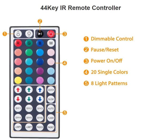 Flexibel 10m RGB LED-slinga / Ljusslinga / LED-Strip Bluetooth APP Multicolor multifärg