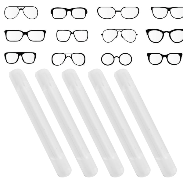 10 par sæt Briller Ørekroge Solbriller Brilleben Anti-slip Cover Holder