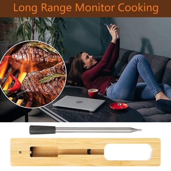 Trådlös grilltermometer stektermometer - Perfekt