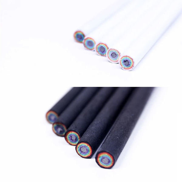 5 st skolpennor Blypenna 5 st VIT 5 pcs White