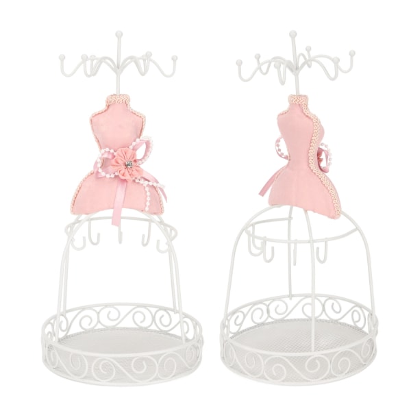 Koruesineet jalusta Mannekiini Princess -mallin mekkoteline ripustamiseen korvakorujen rannekorusormuksiin