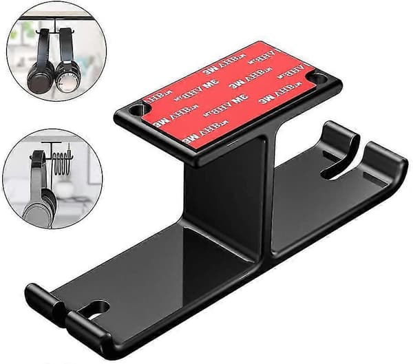 Hovedtelefonholder Universal Aluminium Hovedtelefonholder Sort
