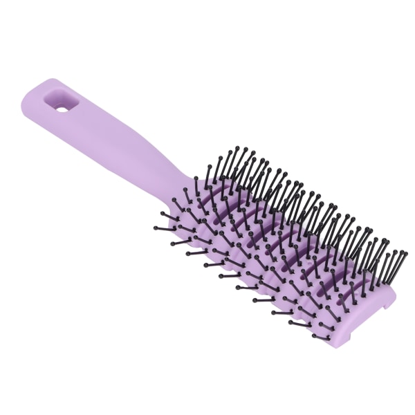 Avfiltrerende hårbørste ABS Antistatisk, sklisikker ventilert massasjehårbørste med hengende hull for hårpleie Lilla