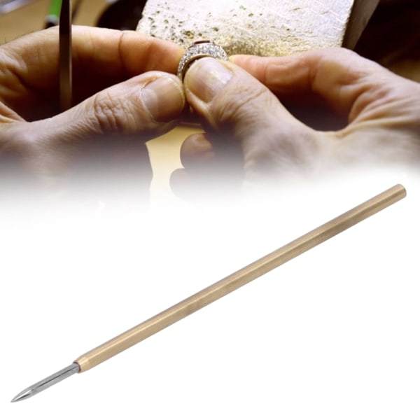 Polering af smykkeværktøj Stålpudere Poleringsværktøj til ringe Armbånd Overflade Lang spids 3 cm / 1.2in