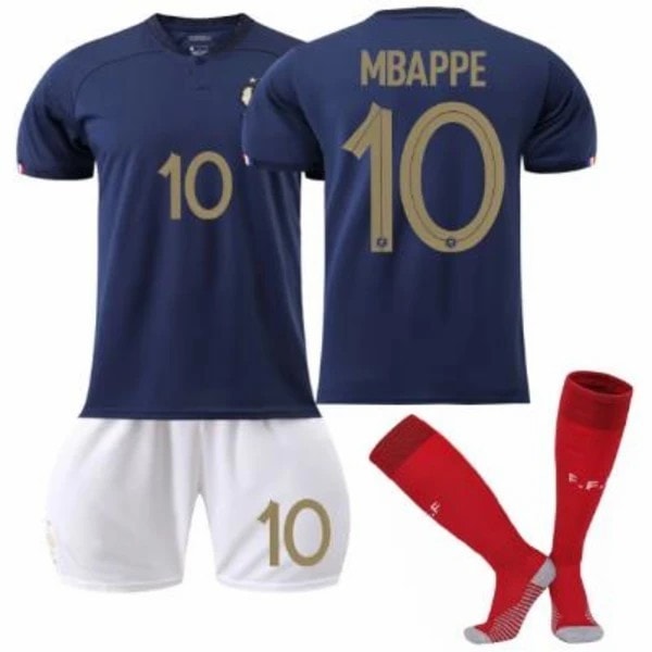 UEFA EURO 2024 Frankrike Hemmatröja 10 Mbappe 10 Mbapp 10 Mbappe 12-13 years