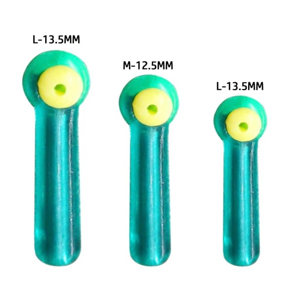 100 kpl kaksoisydin kelluvat istuimen kalastuskoukut lisävarusteet M-12.5MM M-12.5mm M-12.5mm