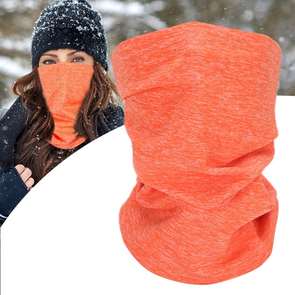 Mænd Kvinder Ansigtstørklæde Vinter varmt ansigtstørklæde med indbygget lomme til filter (orange)