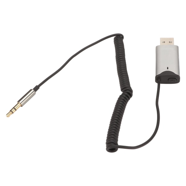 BT AUX Adapter USB 2,0 til 3,5 mm Enkel tilkobling innebygd mikrofon 11yd Distance AUX BT mottaker for bil hjemmedatamaskin