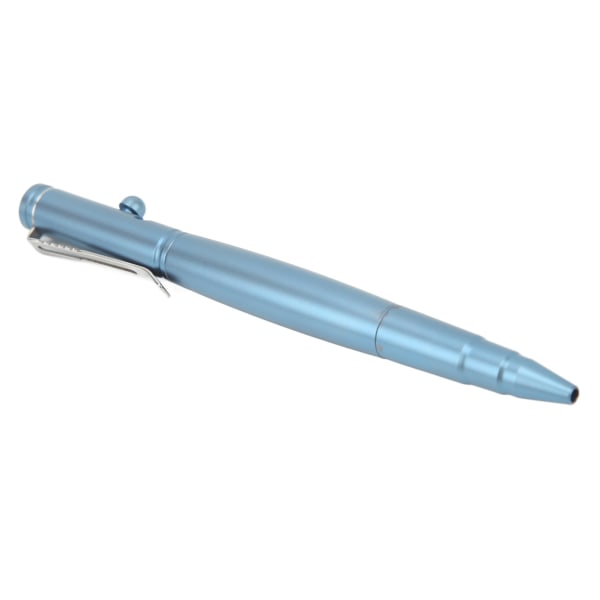 Bolt Action Pen Titanium Alloy Roller Ball Pen Rustfritt stål Business Penn for Outdoor Daily Lyseblå
