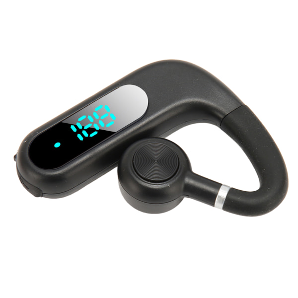 Bluetooth Earpiece V5.3 brusreducerande handsfree hörlurar Ultralätt bärbar 180 graders roterbar mikrofon för företag svart
