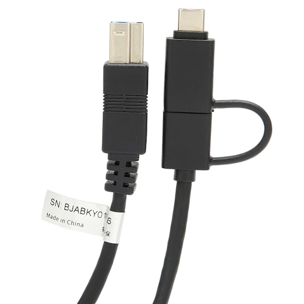 MAIWO KY01 Printerkabel Højhastigheds TypeC Link A Han til B Han 2 i 1 Mobil Harddiskdatalinje
