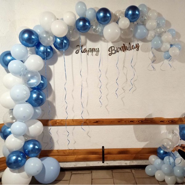 104 kpl Balloon Arch Kit Party Balloon BLUE sininen blue