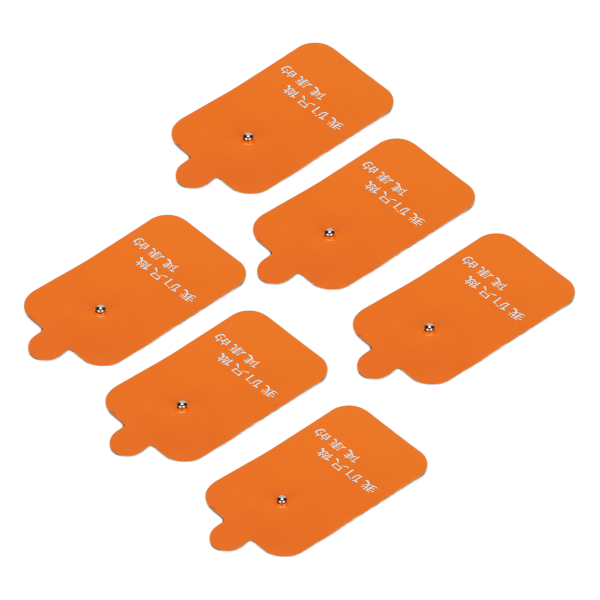10 stk Snap Electrode Pad Gjenbrukbar erstatningselektrodelapptilbehør for TENS Massager Orange