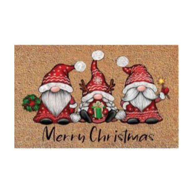 1/2 Pehmeä ja Mukava Merry Christmas Gnome Ovimatto Joulupukille Santa Claus 2Set