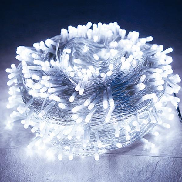 Jouluvalot 10M 20M 30M 50M Koristeelliset Led-nauha Keijukaisvalot 8 Tilaa Garland Valot Hääjuhliin Lomavalot 220V 110V Blue 20M 200LED-US Plug