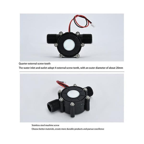 -Hydro Generator 80V 10W DC Vattenflödesgenerator Turbin Generator Vattenkraftkran Vattenflöde Hydrau