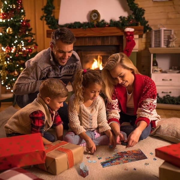 Pussel adventskalender 2023, 1008 pusselbitar 24 dagars julnedräkning adventskalendrar, julklappsidé för barn Vuxen