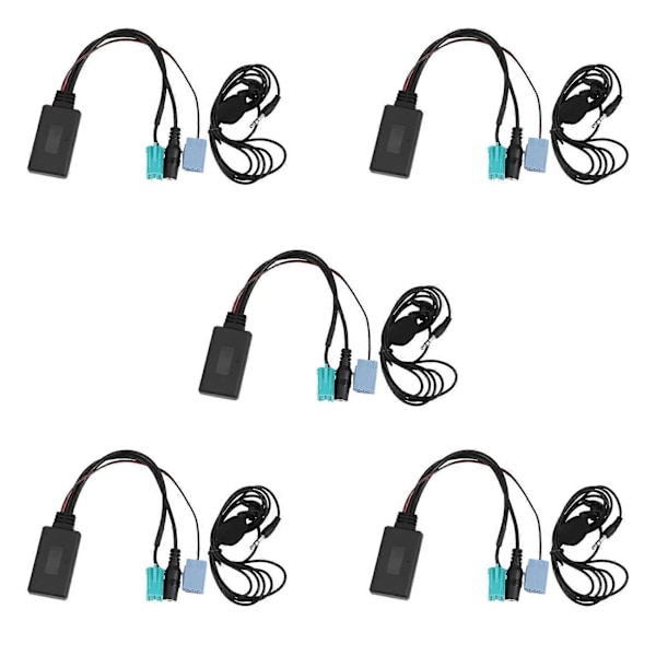 5X Auton Bluetooth 5.0 Aux-kaapeli Mikrofoni Handsfree Matkapuhelin Ilmainen Puheluadapteri 2005-2011.pa