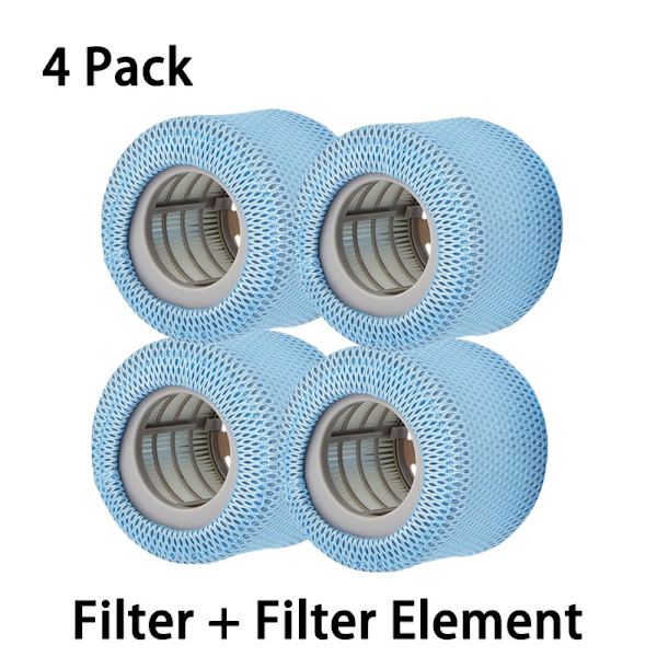 4-pakks nett med Mspa Spa-filter Screen+Element