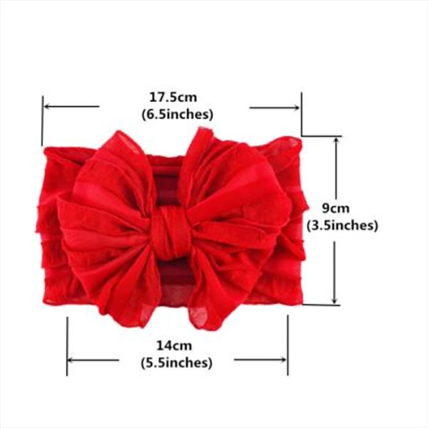 Oversize Lace Bow Baby Pannband EE E